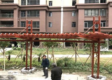 Construcción ligera profesional del marco de acero para la aprobación del Gazebo ISO de la pérgola del jardín