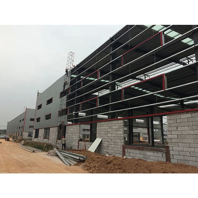 Edificios de almacenamiento de estructura de acero con diferentes tamaños con fundamentos de hormigón o grava