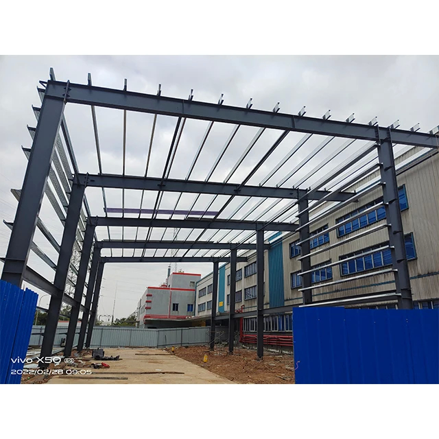 Casas de almacenamiento de alta capacidad con estructura de hierro para un contenedor de carga de 40HC de 250-450m2