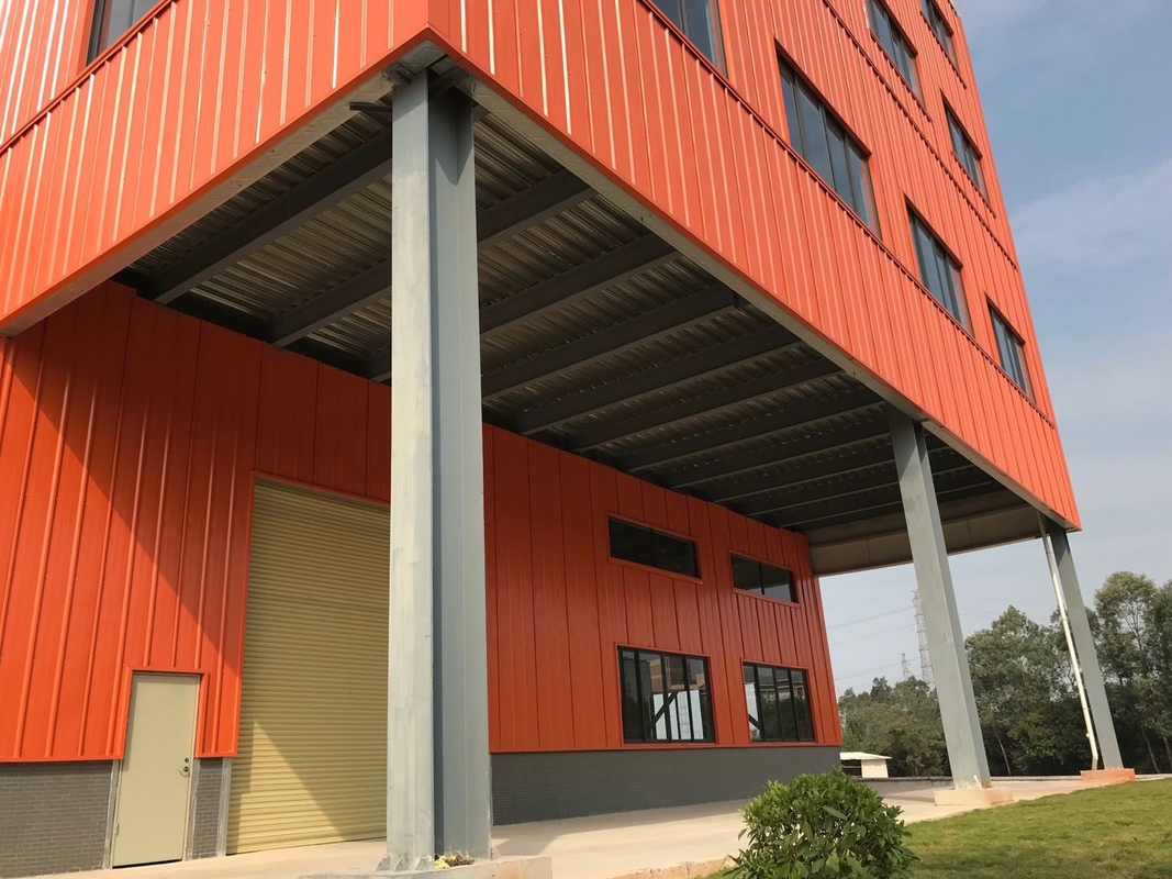 H Construcción de estructuras de acero de larga envergadura La estructura de gran altura se utiliza en edificios de oficinas comerciales