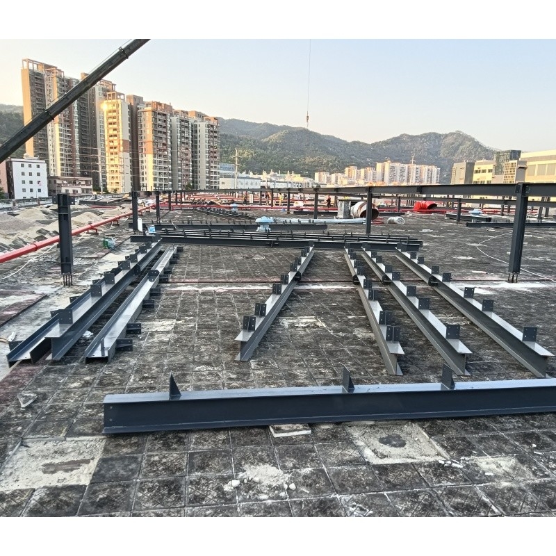 Proyecto fotovoltaico de larga duración con estructura de acero en forma de H tipo puente