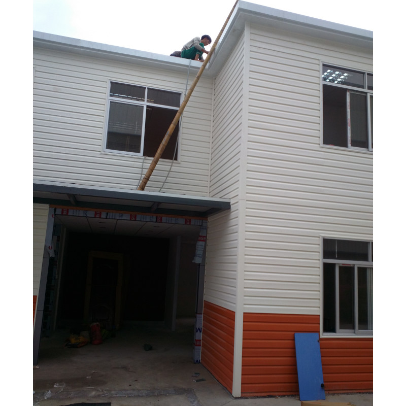 Materiales personalizables estructura de acero de dos pisos adecuada para viviendas económicas modernas villa de acero ligero