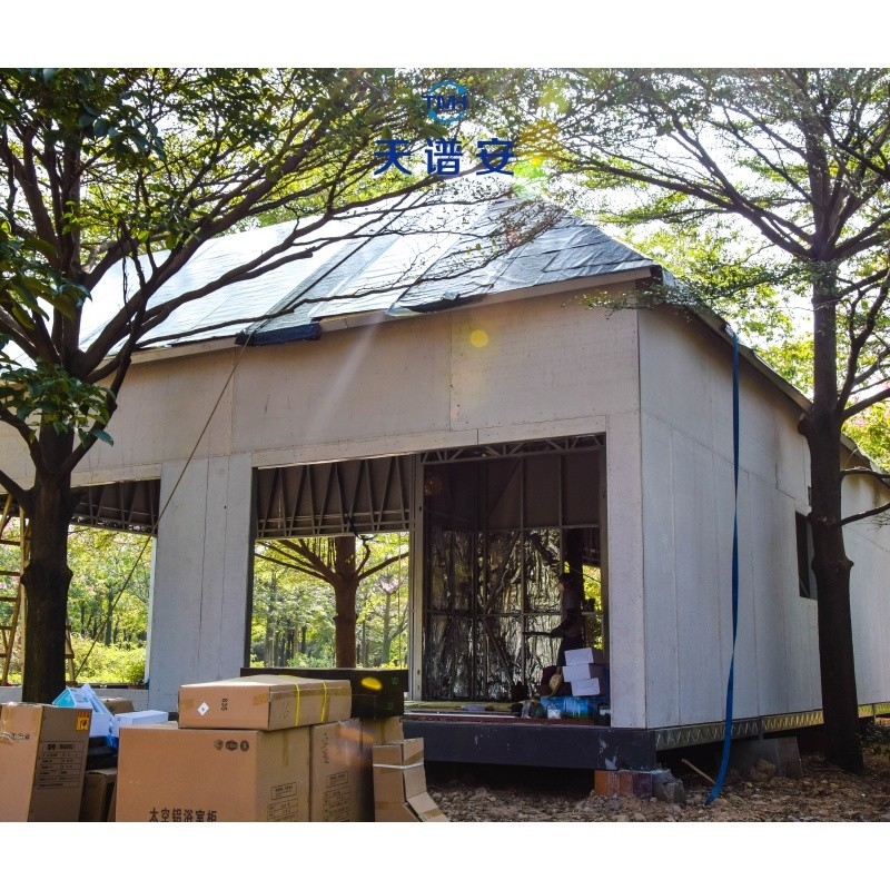 Villa de acero ligero de estilo europeo y estadounidense de lujo con puertas y ventanas de aleación de aluminio personalizadas