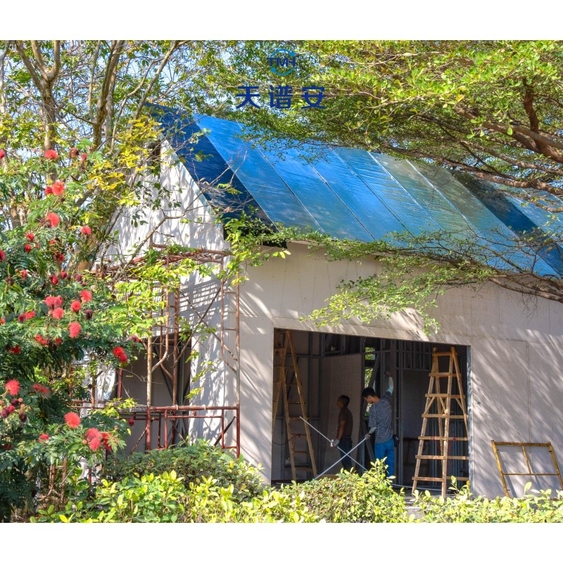 Villa de acero ligero de estilo europeo y estadounidense de lujo con puertas y ventanas de aleación de aluminio personalizadas
