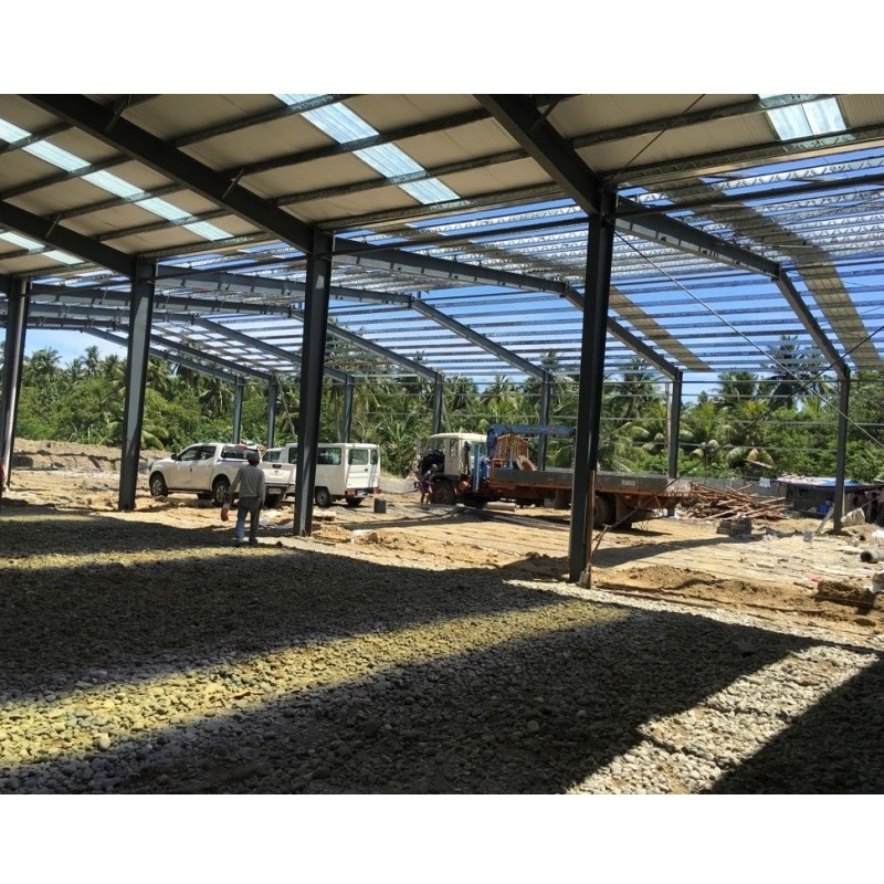 Exportación a Filipinas Pared de ladrillo galvanizado en caliente en forma de C, marco galvanizado de acero para edificios de almacenes