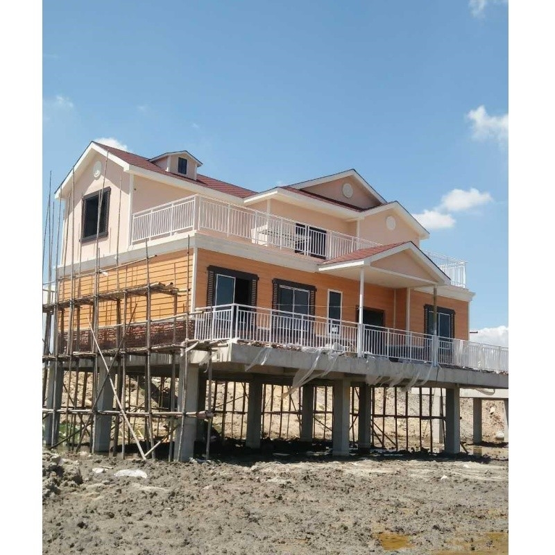 CHINA HOT VENTA ESTRUCTURA DE AÇO PREFAB RESORTO CAJANA JARDÍN KIT de cabina MINI pequeña casa de marco