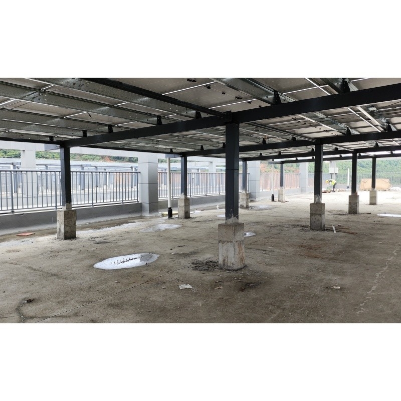 Q235Z estructura de acero estructura de acero para instalación sistema de energía solar edificio de estructura de acero prefabricado