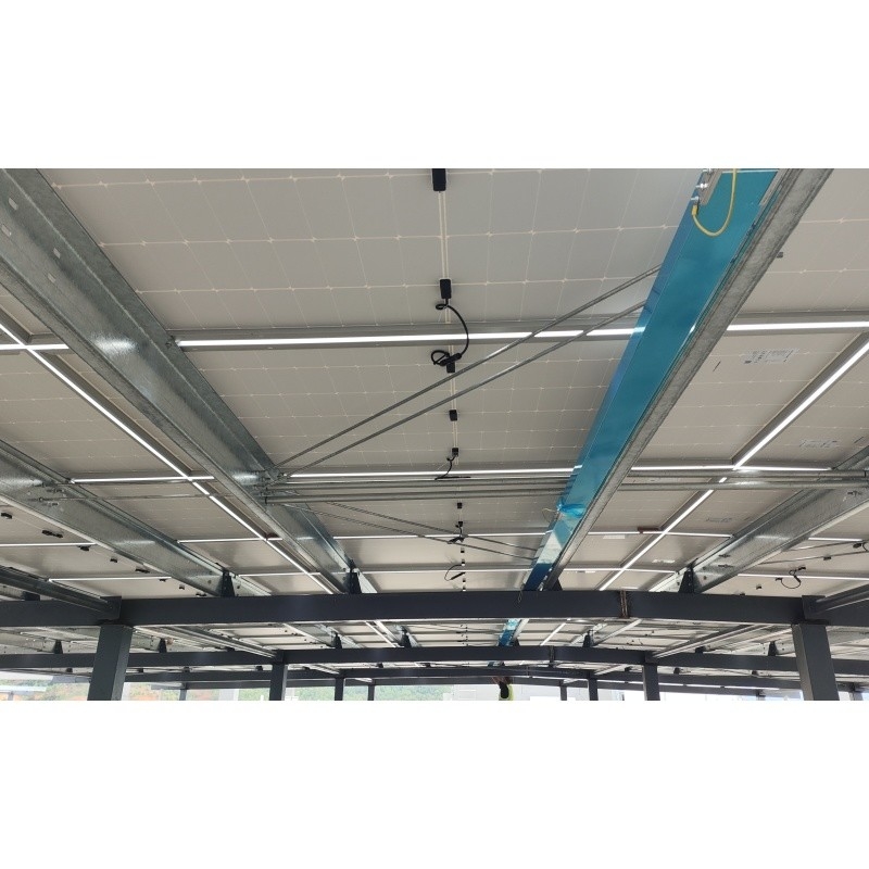 Q235Z estructura de acero estructura de acero para instalación sistema de energía solar edificio de estructura de acero prefabricado
