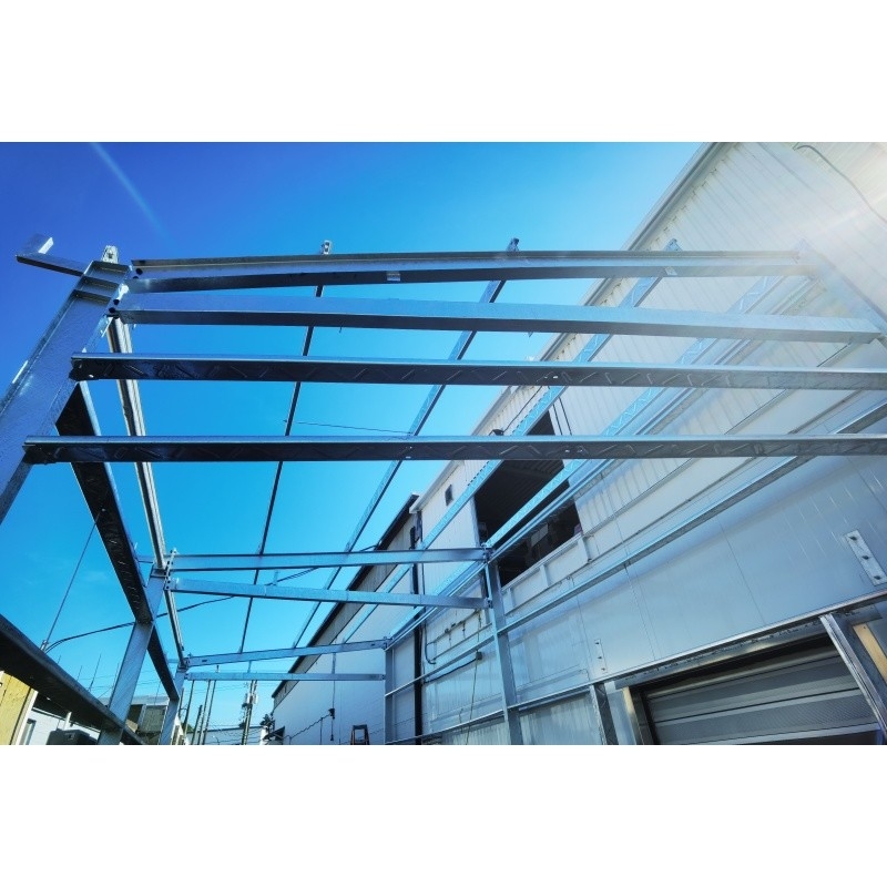 Construcción prefabricada de estructura de acero ligero Construcción de metal Construcción de estructura de acero Construcción para un almacén de galvanización en caliente