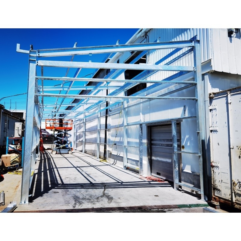Construcción prefabricada de estructura de acero ligero Construcción de metal Construcción de estructura de acero Construcción para un almacén de galvanización en caliente