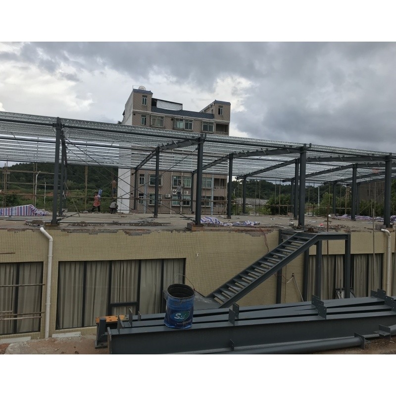 China fabrica estructuras de acero materiales de construcción para almacén almacén de metal edificio de tres pruebas almacén