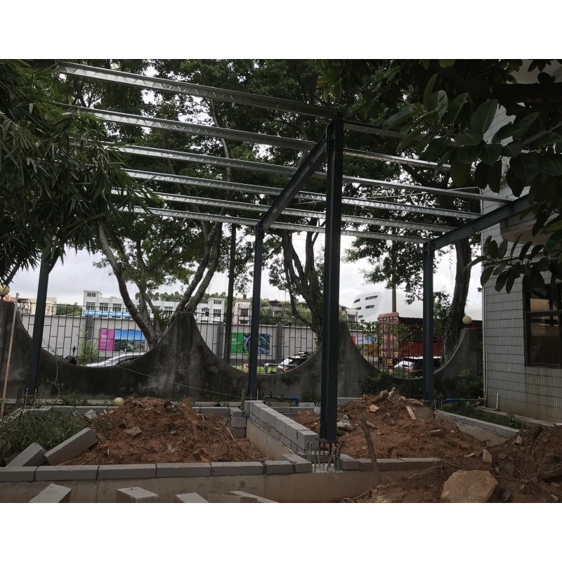 China fabrica estructuras de acero materiales de construcción para almacén almacén de metal edificio de tres pruebas almacén