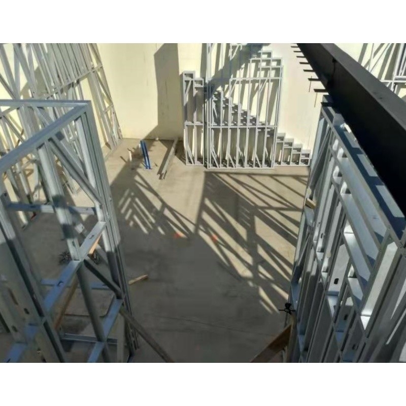 Diseño de lujo Casas prefabricadas de acero prefabricadas Villa de acero ligero Estructura de edificio Diseño para 2 pisos