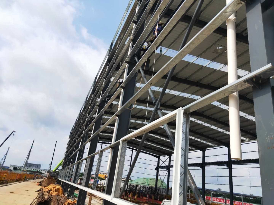Estructura de acero H estable Taller de estructura de metal industrial Taller de construcción rápida para el metro