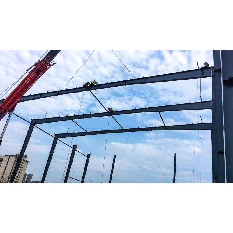 Planta de fabricación de metal galvanizado antióxido con estructura de acero Edificio de estructura de acero Fábrica de almacén