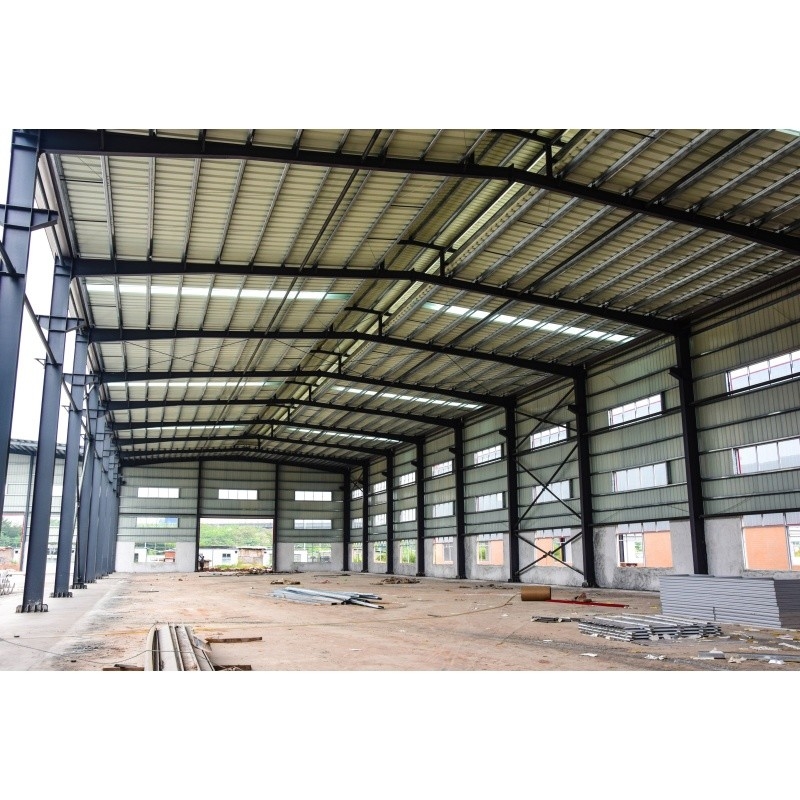 Q345 Material prefabricado galvanizado de fábrica estructura de acero para construcción de acero de fábrica
