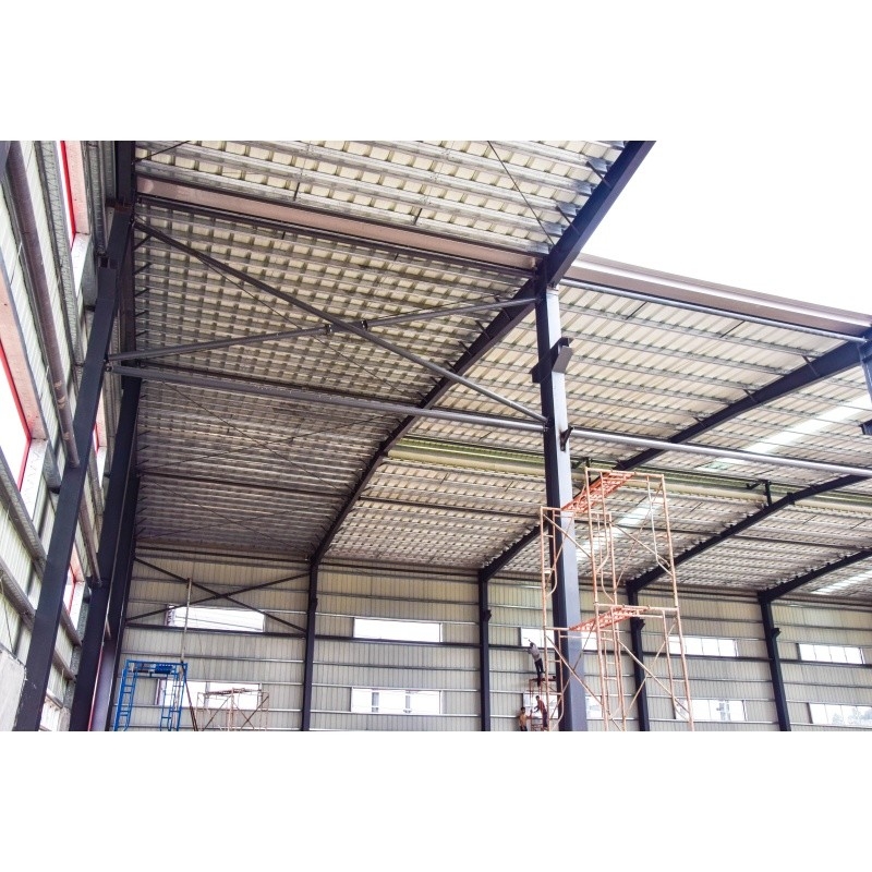 Q345 Material prefabricado galvanizado de fábrica estructura de acero para construcción de acero de fábrica