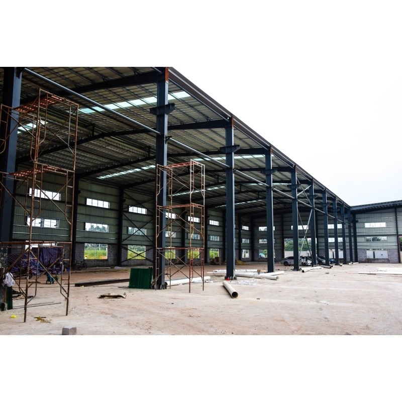 Q345 Material prefabricado galvanizado de fábrica estructura de acero para construcción de acero de fábrica