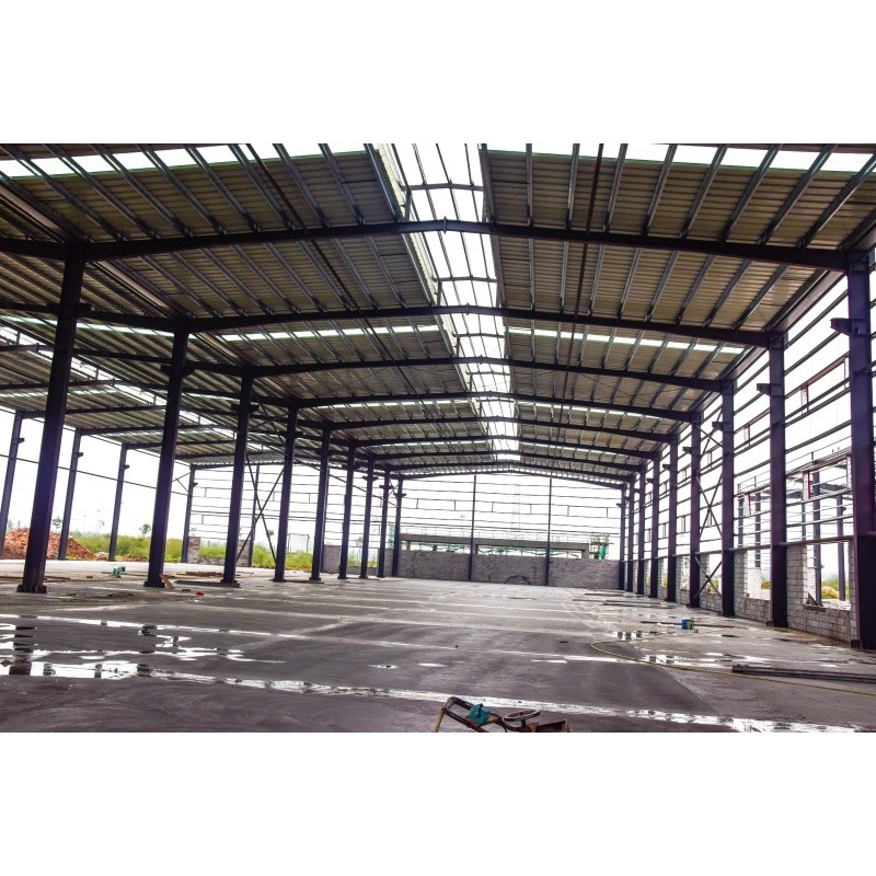 Q345 Material prefabricado galvanizado de fábrica estructura de acero para construcción de acero de fábrica