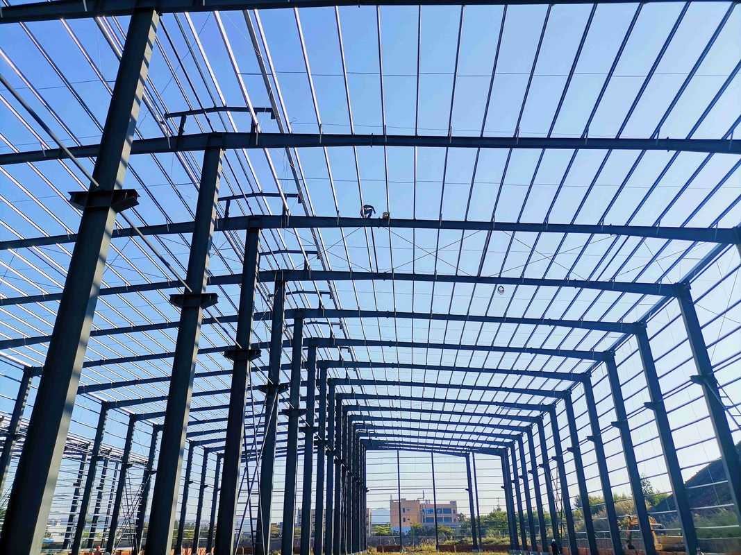 Acero galvanizado de alta resistencia tipo de portal de larga envergadura para edificios de fábricas