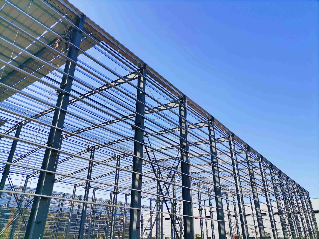 Acero galvanizado de alta resistencia tipo de portal de larga envergadura para edificios de fábricas