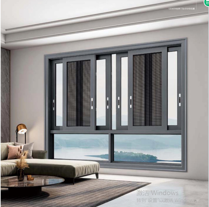 La ventana corredera de aislamiento térmico y de aislamiento acústico con pantalla para dormitorio, estudio, balcón, etc.