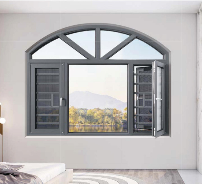 Ventanas de revestimiento con aislamiento térmico y ventilación altamente eficientes para cocinas, baños, dormitorios, etc.