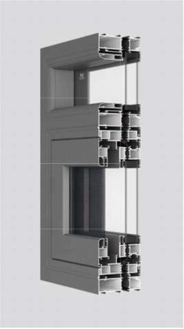 Ventanas de revestimiento con aislamiento térmico y ventilación altamente eficientes para cocinas, baños, dormitorios, etc.