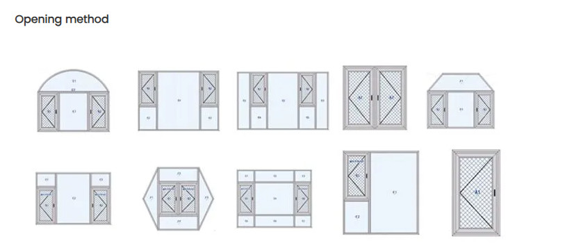 Ventanas de revestimiento con aislamiento térmico y ventilación altamente eficientes para cocinas, baños, dormitorios, etc.