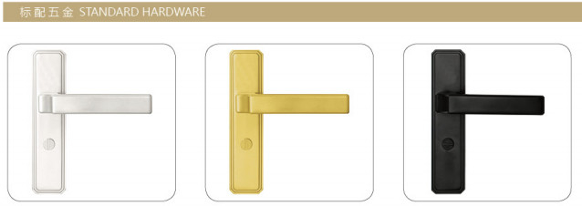 Puerta oscilante de aleación de aluminio para el baño, una variedad de patrones para elegir y personalizar