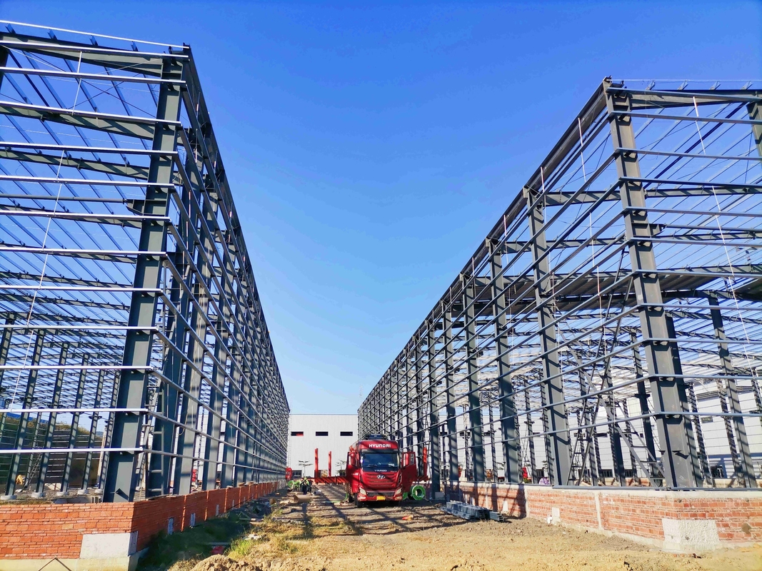 Estructura de acero ligero de alta calidad Enmarcado de la fábrica para la producción industrial Edificio almacén