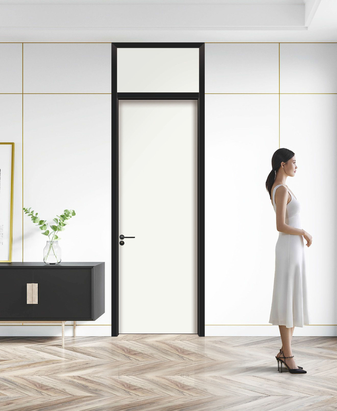 Lujo ligero y elegante puerta de cristal de carbono aislante del sonido, a prueba de humedad y conservación del calor