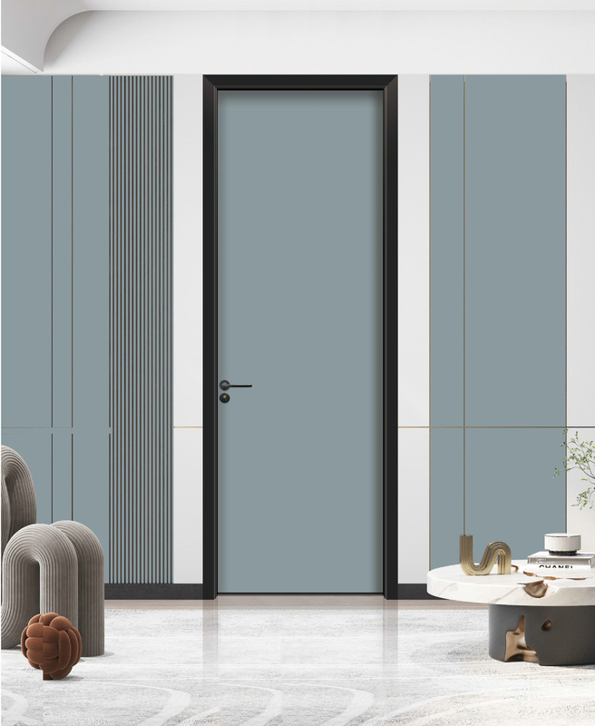 Lujo ligero y elegante puerta de cristal de carbono aislante del sonido, a prueba de humedad y conservación del calor