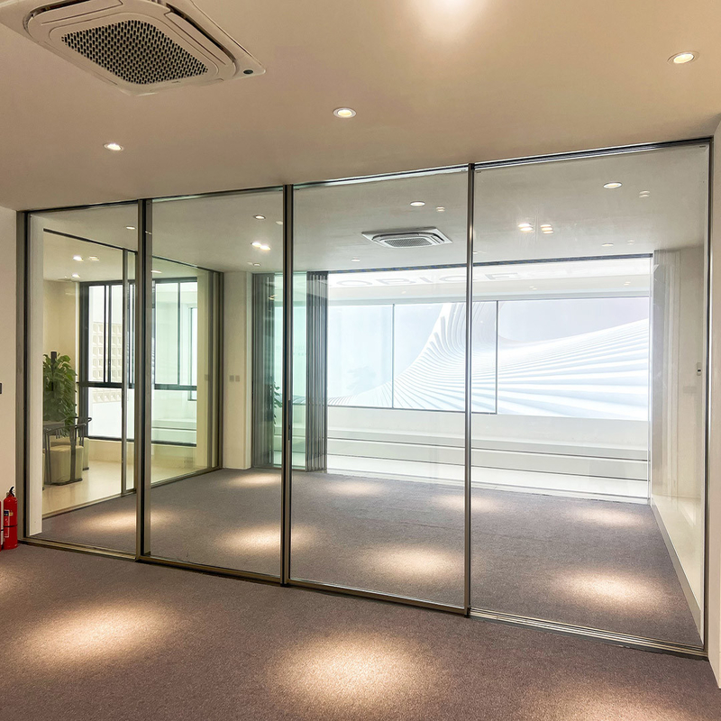 120 Puertas correderas panorámicas de aleación de aluminio 6063-t6 Inteligente para residencias privadas, villas, áreas comerciales, oficinas
