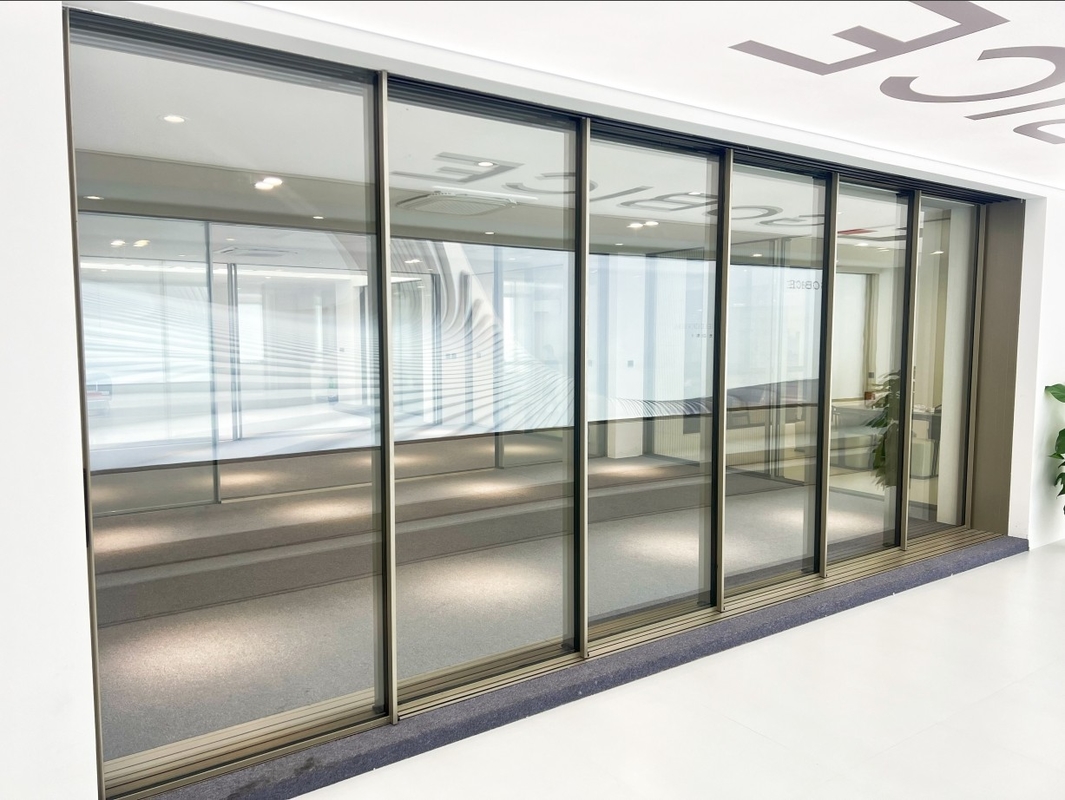 120 Puertas correderas panorámicas de aleación de aluminio 6063-t6 Inteligente para residencias privadas, villas, áreas comerciales, oficinas