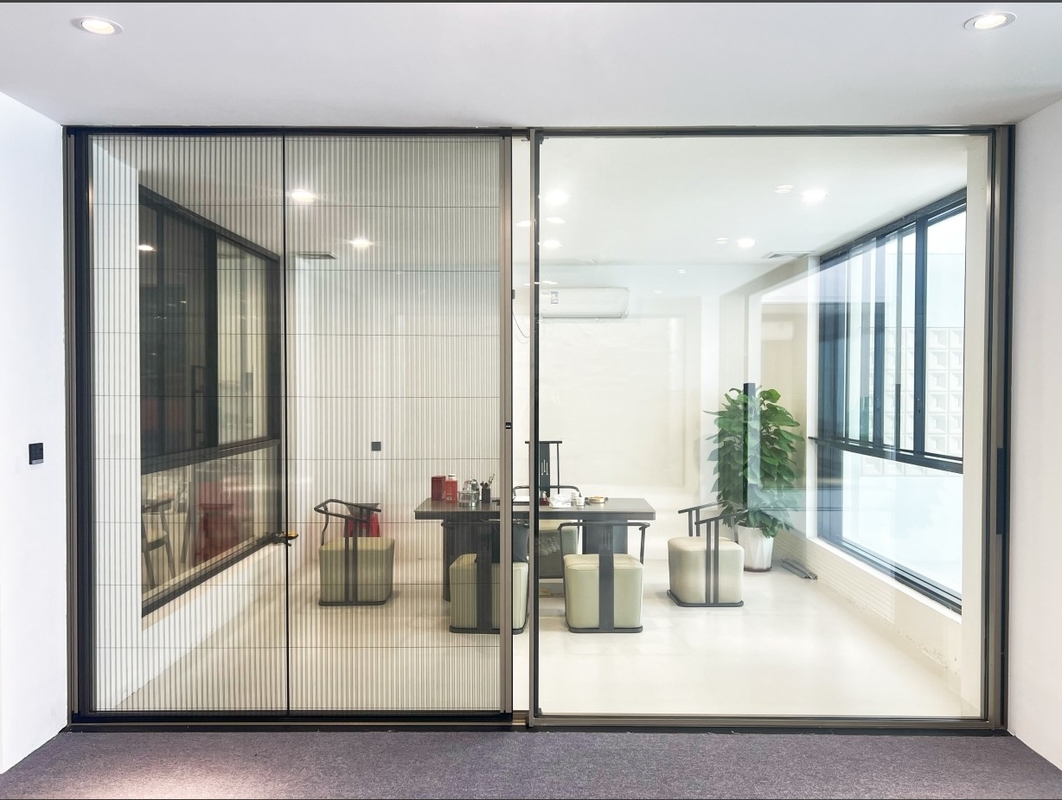 120 Puertas correderas panorámicas de aleación de aluminio 6063-t6 Inteligente para residencias privadas, villas, áreas comerciales, oficinas