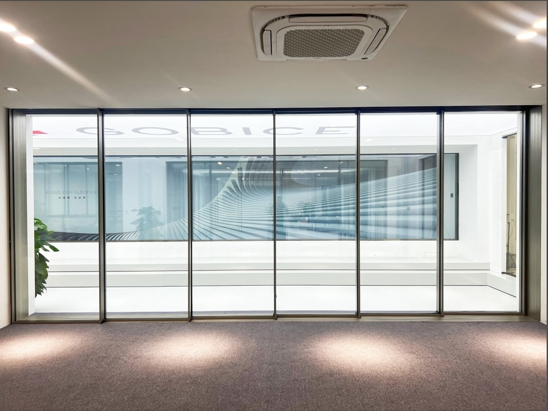 120 Puertas correderas panorámicas de aleación de aluminio 6063-t6 Inteligente para residencias privadas, villas, áreas comerciales, oficinas