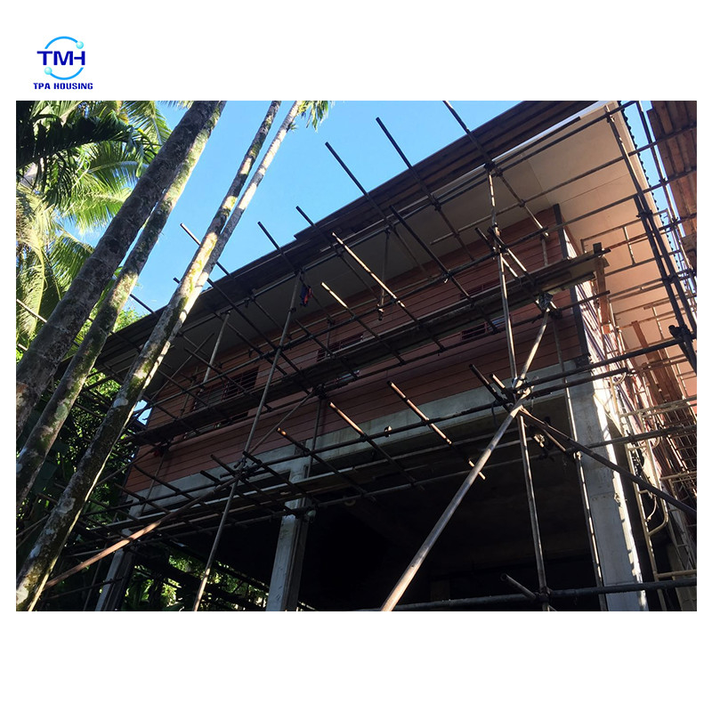 Modernizadas casas de diseño de estructura de acero para villas de acero ligero de tamaño personalizado